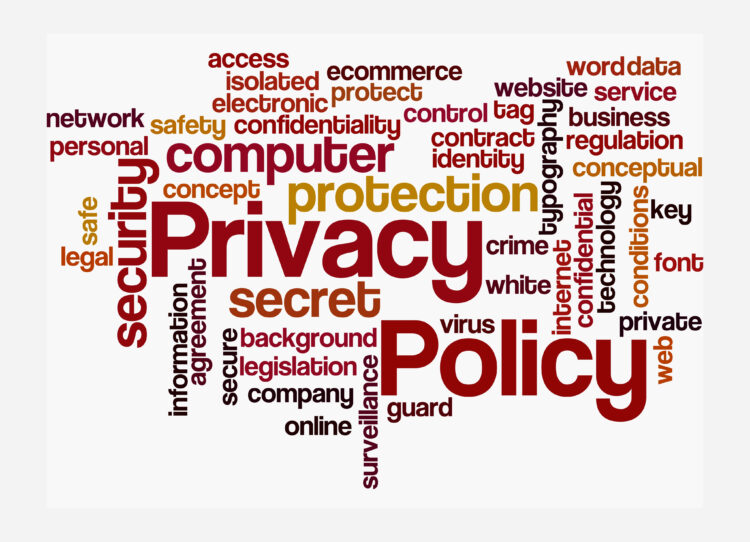 privacypolicy-candacesinclair a close-up of words legal links poster with privacy policy and all computer items on a website